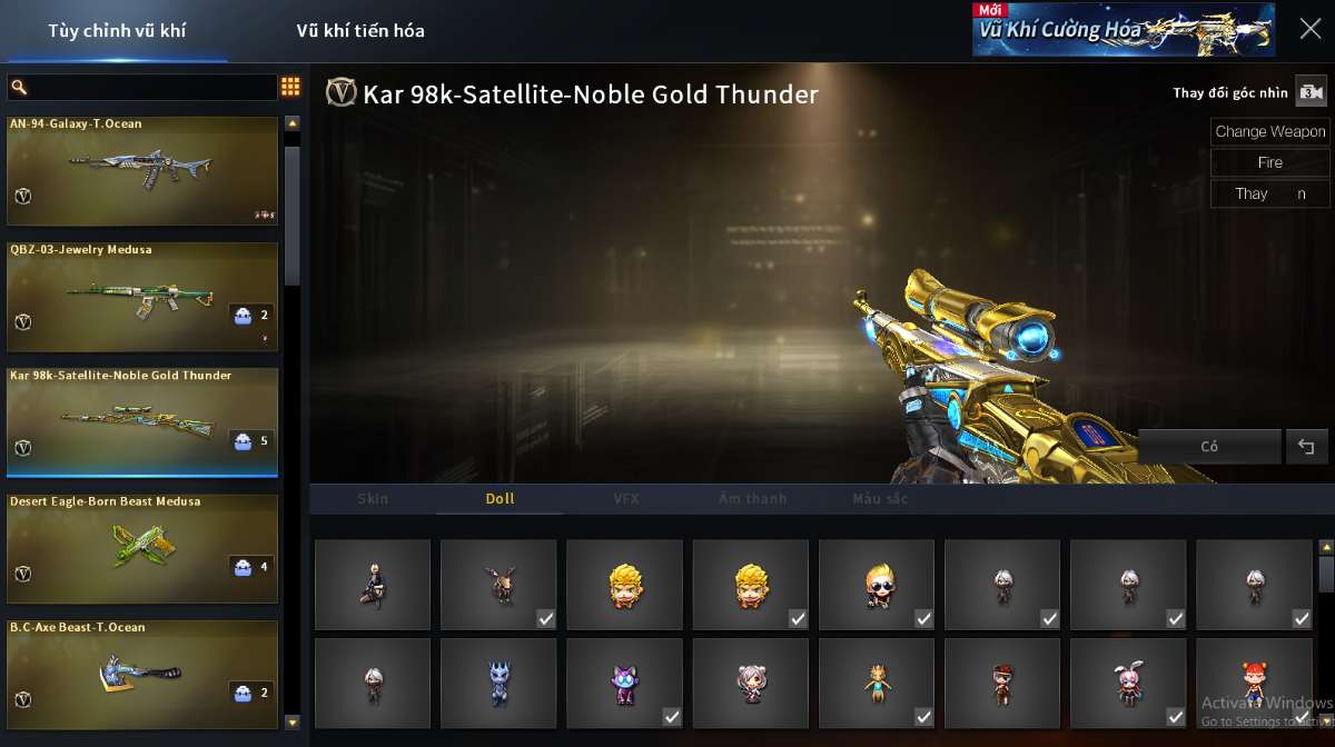 shop acc cf uy tin gia re